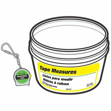 GB GIFTS KB224-BKT 0.25 in. x 3 ft. Tape Measure With Turn Sleeve Key Ring GB3858951